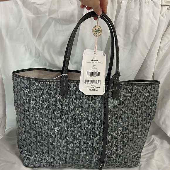 Goyard Saint Louis PM Grey Women's Tote Bag - Picture 2 of 11